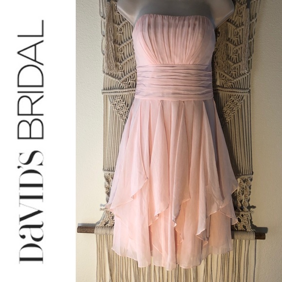 David's Bridal Dresses & Skirts - Strapless Bridesmaid dress in “Petal Pink”